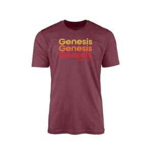 Genesis Retro Tee-Heathered Cardinal